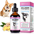 Premium Collagen for Dogs Liquid Collagen for Dogs 2 fl.oz Skin & Coat Supplement for Dogs Itch Relief for Dogs with Vitamin C Biotin MSM Ginger Daily Collagen for Dogs Drops Bacon Flavor