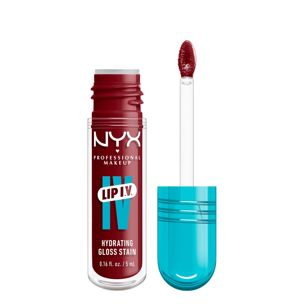 NYX Lip IV Hydrating Gloss Stain with applicator on a white background