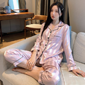 Soft Life Striped Silk Pajama Set – luxe silky smooth sleepwear for women – Lumira Beauty Co.