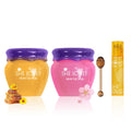 Honey & Sakura Overnight Lip Repair Set - lip mask and honey lip oil duo