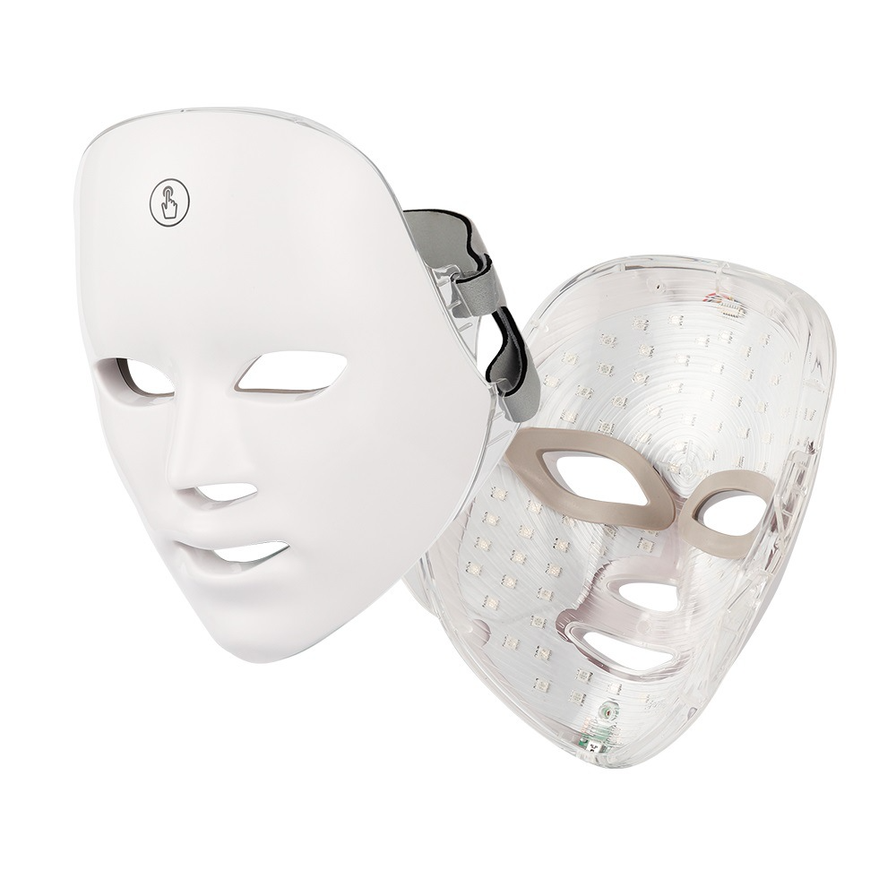 Skin Rejuvenation LED device in use on face – anti-aging light therapy – Lumira Beauty Co.
